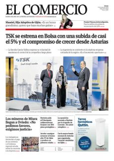 TSK SE ESTRENA EN BOLSA CON UNA SUBIDA DE CASI EL 5% Y EL COMPROMISO DE CRECER DESDE ASTURIAS